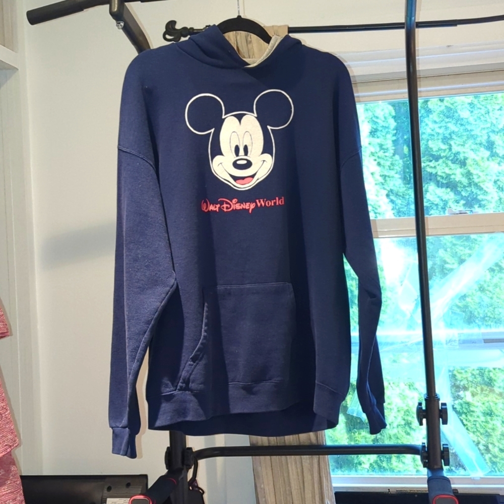 Walt Disney World XXL hoodie Mickey  mouse navy blue